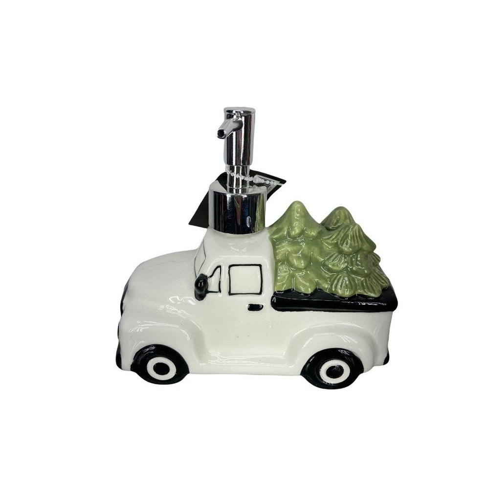 Robert Stanley Home Collection Christmas White Truck Soap‎ Pump